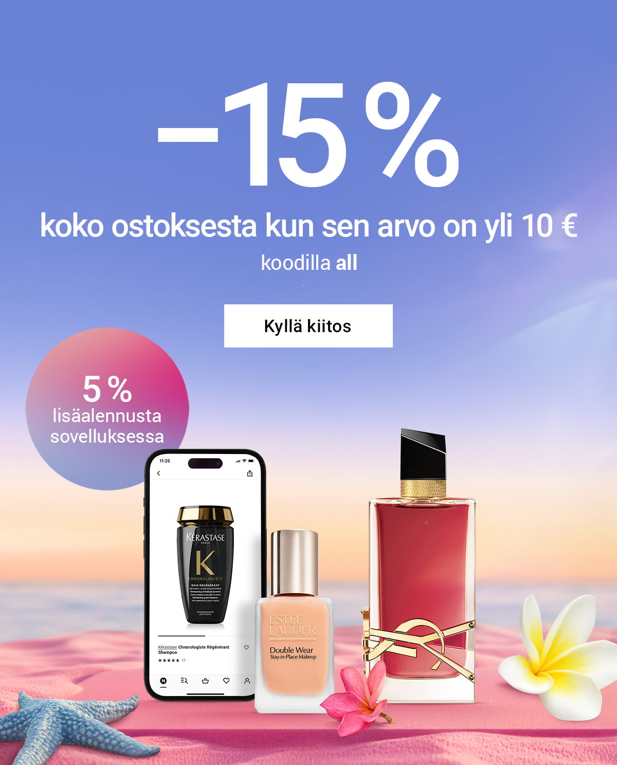 −15 %
 koko ostoksesta