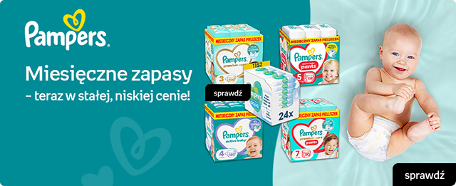 Pampers – miesięczne zapasy teraz w stałej, niskiej cenie