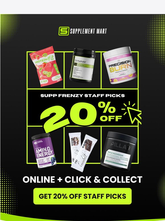 20% OFF OUR TEAM’S FAVE PICKS 🤩