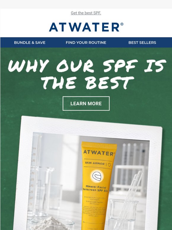 Why our mineral SPF wins
