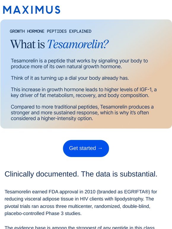 Tesamorelin explained