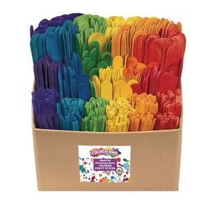 Image of Colorations® Colored Craft Sticks Classroom Pack – 1,200 Pieces