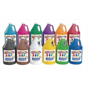 Image of Colorations® Simply Washable Tempera Paint – Gallons, Set of 12