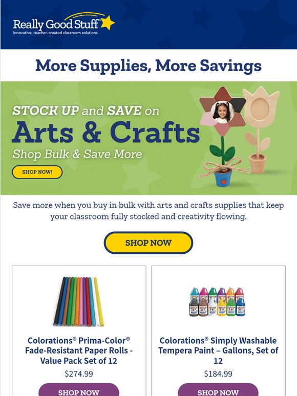 Bulk crafts = bigger savings