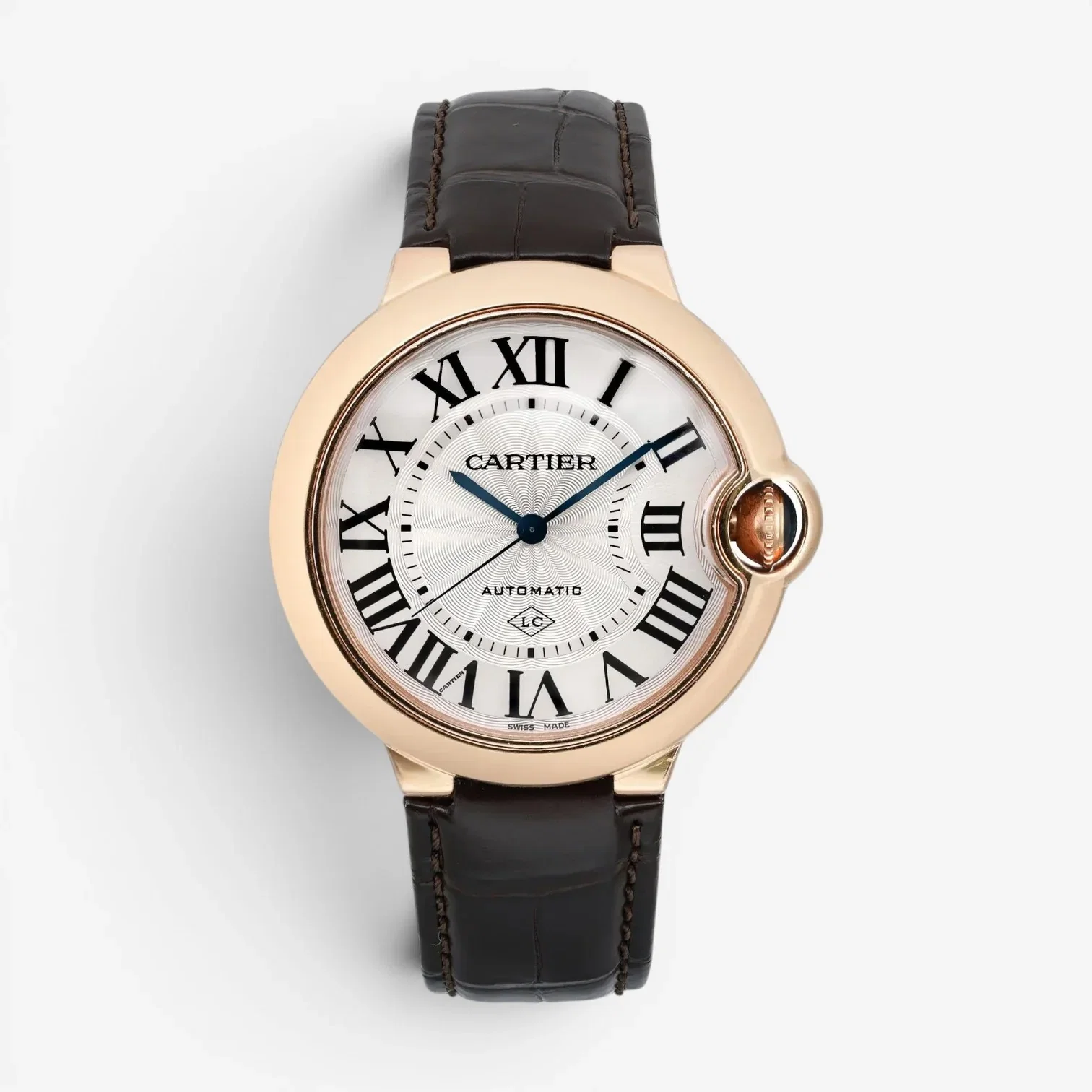 Image of Cartier Ballon Bleu 18K Rose Gold Automatic Men's Watch