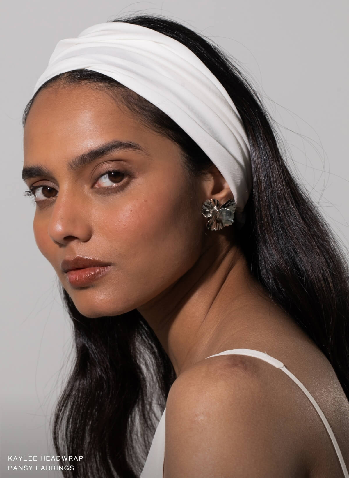 Kaylee headwrap and Pansy Earrings