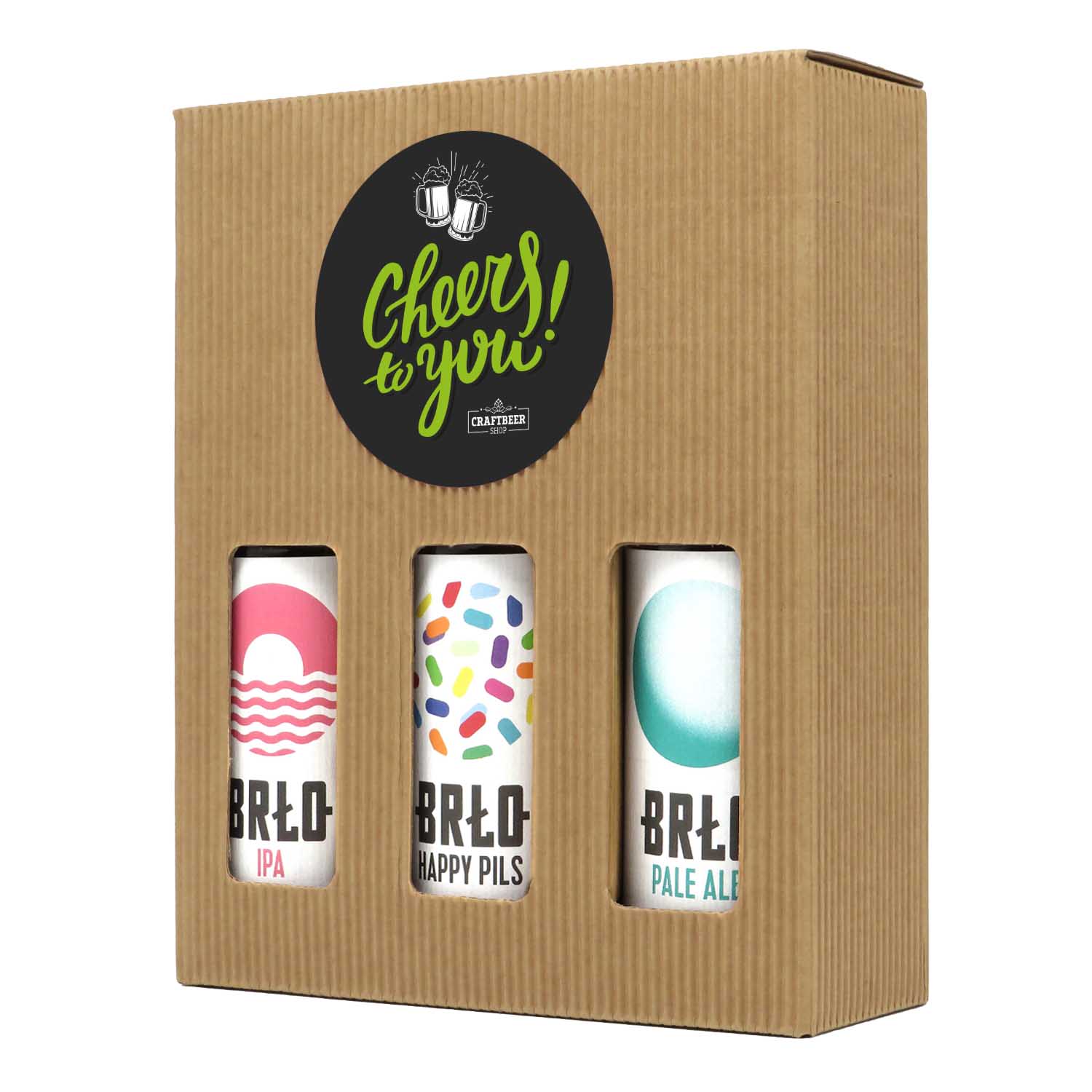 BRLO Bier in Geschenkpackung 3x0,33l