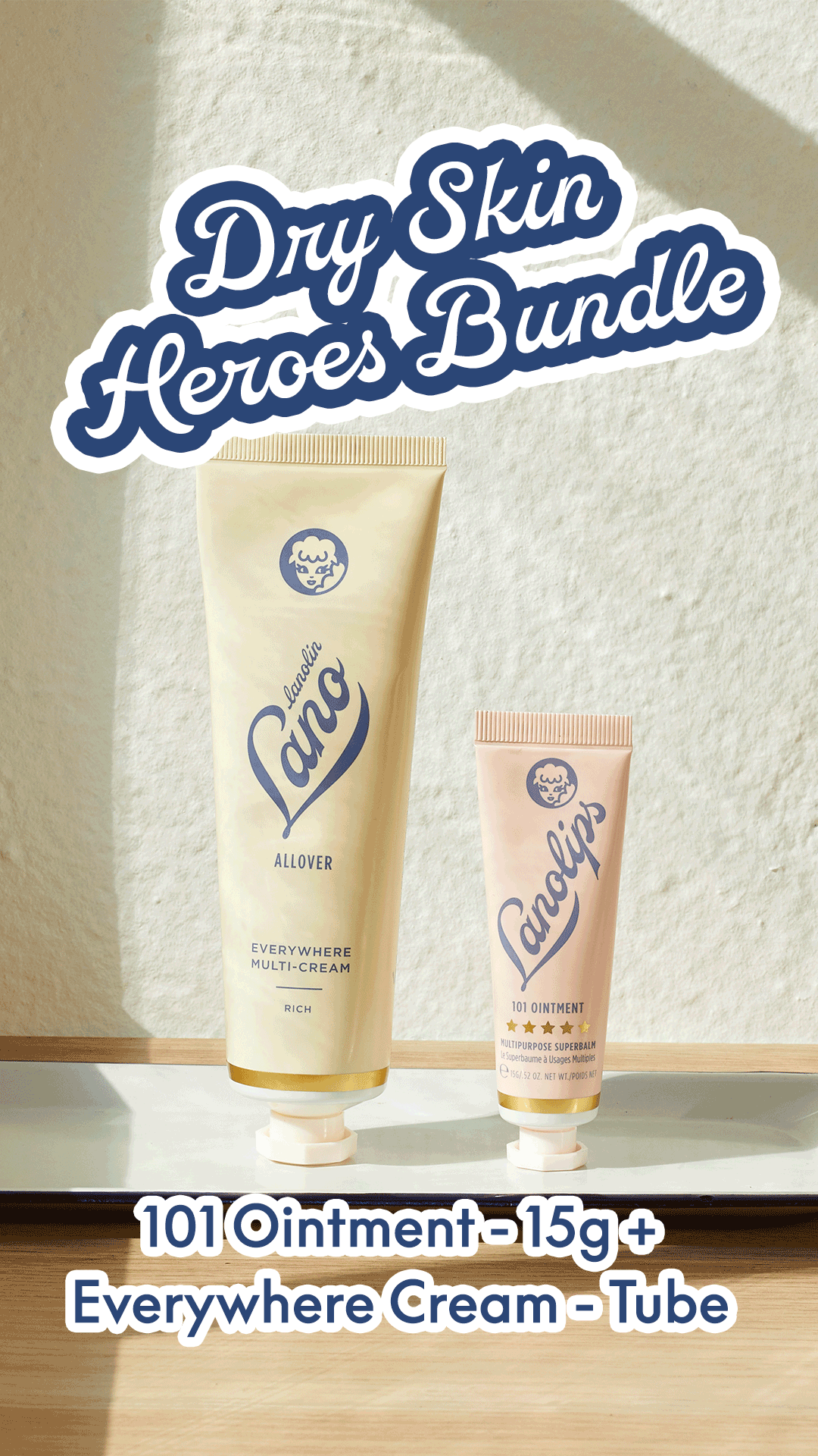 Dry Skin Heroes Bundle - Original 101 Ointment 15g + Everywhere Cream - Tube (Save 20%, Valued at $37.90). Offer Ends Sunday. 