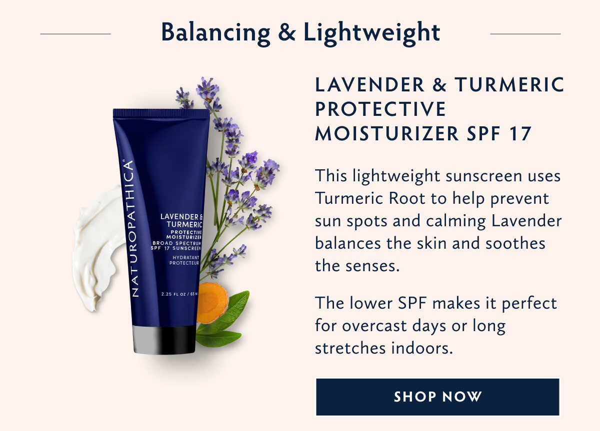 LAVENDAR & TUMERIC PROTECTIVE MOISTURIZER SPF 17