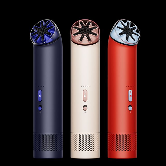 Dyson HushJet Mini Cool portable fan in a range of colours.