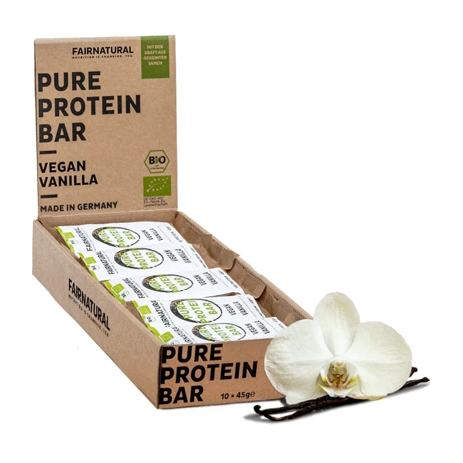 Image of Bio Proteinriegel Vegan Vanille ohne Soja