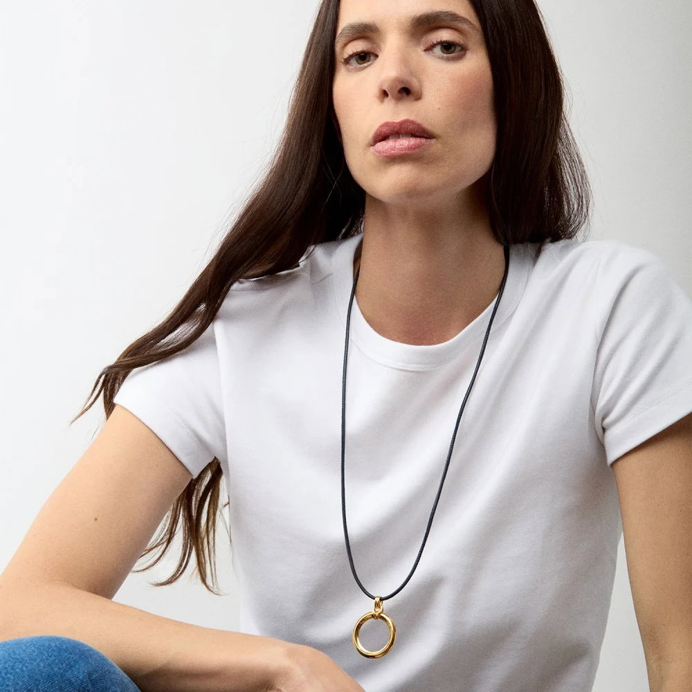 Iceni Chariot Link Leather Pendant Necklace