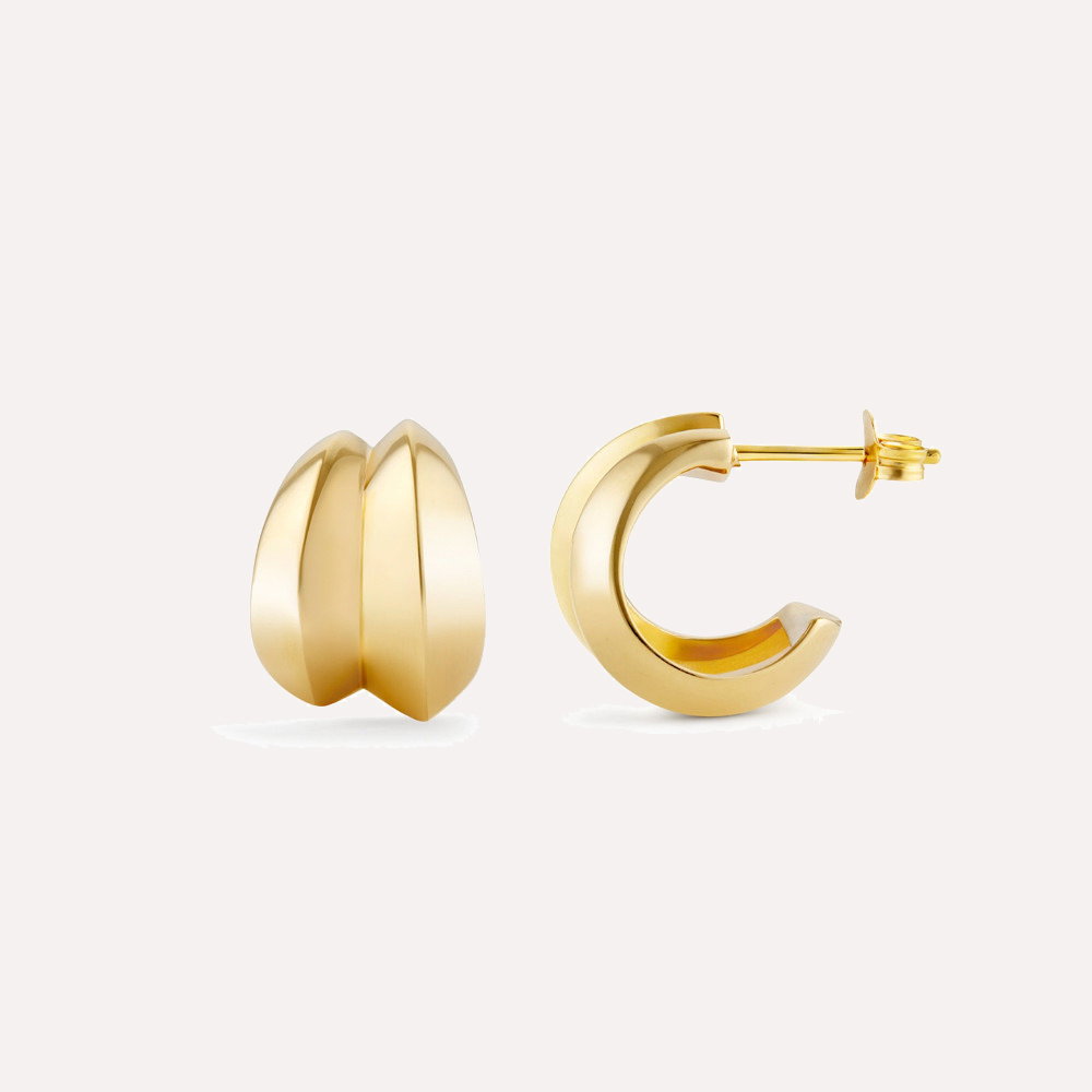Iceni Medium Double Hoops