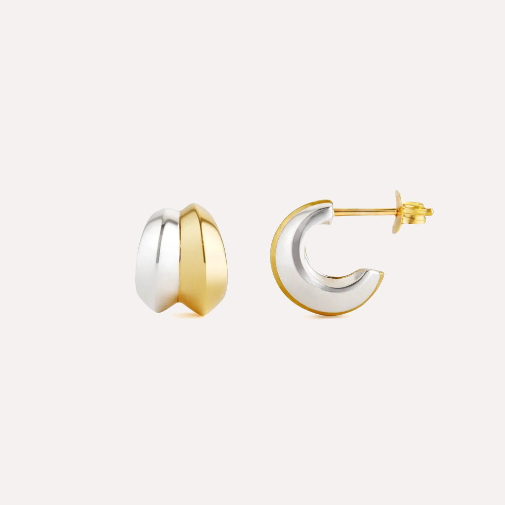 Iceni Double Hoops