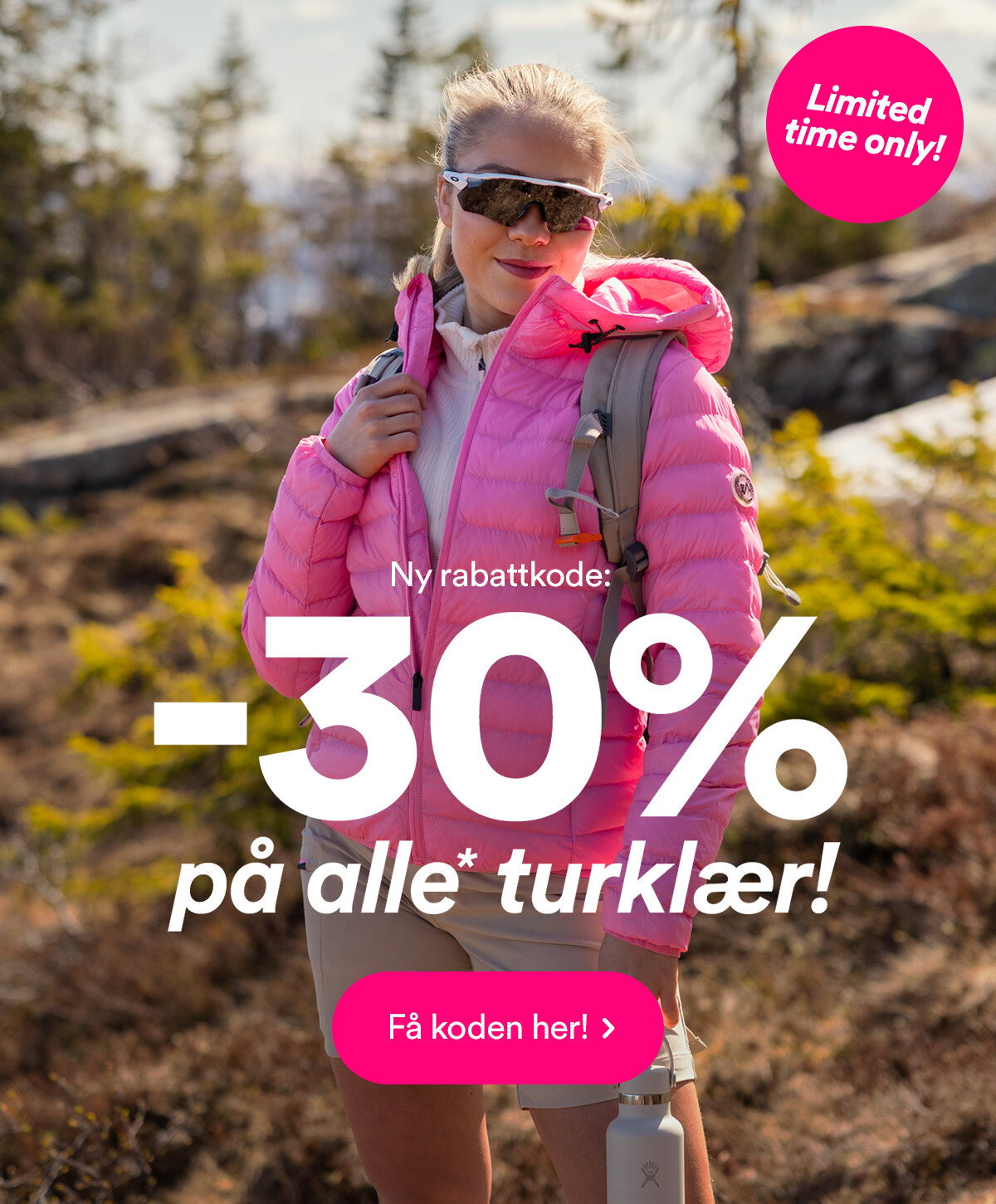 Ny rabattkode: 30% på alle turklær!