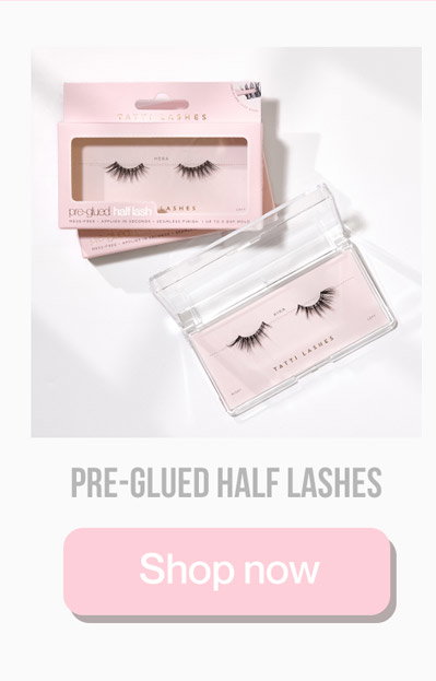 Pre-glued half lashes