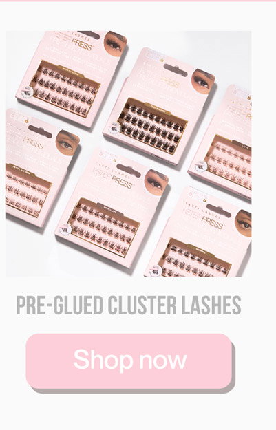Pre-glued cluster lashes