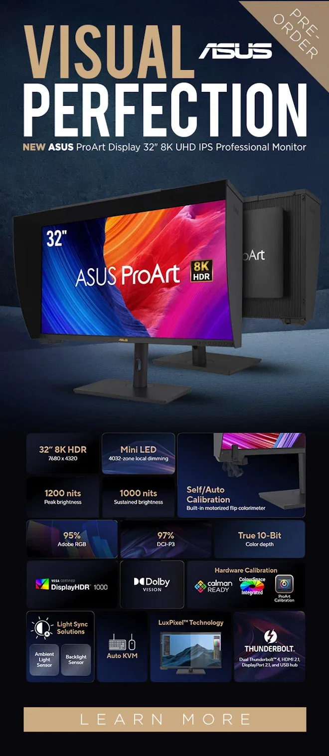 NEW ASUS ProArt Display PA32KCX 32inch 8K UHD IPS Professional Monitor