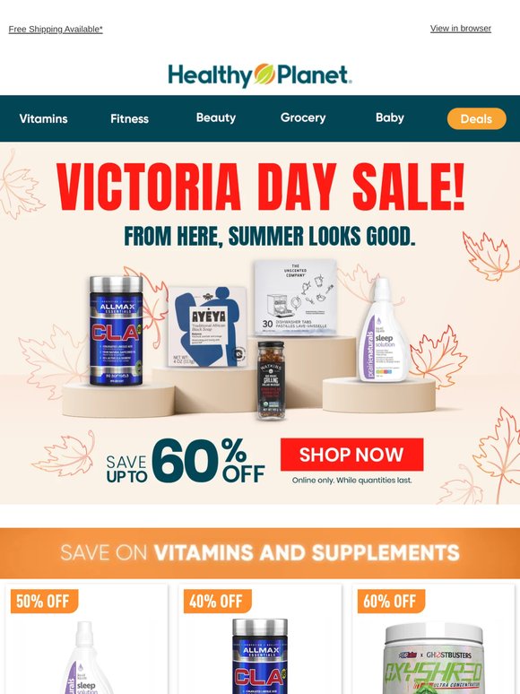 Victoria Day Sale is LIVE! Save Up To 60% Off your favourites