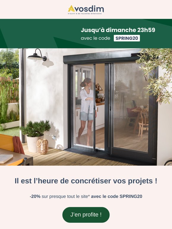 -20% avec SPRING20 🌸  Le printemps donne vie à vos projets