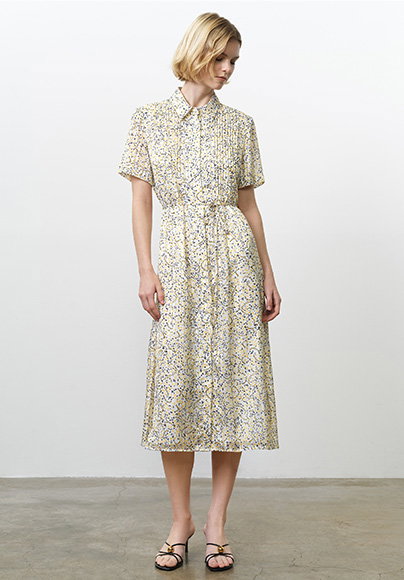 Bonnie Julia Satin Shirt Dress