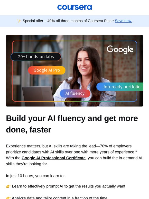 Become AI-fluent with Google in under 10 hours