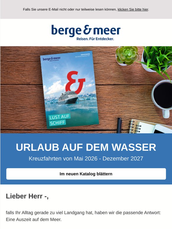 Unser neuer Kreuzfahrten-Katalog ist da 🎉