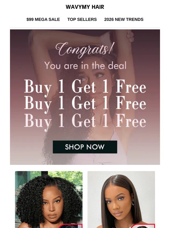 Hurry!!! Second Wig is FREE