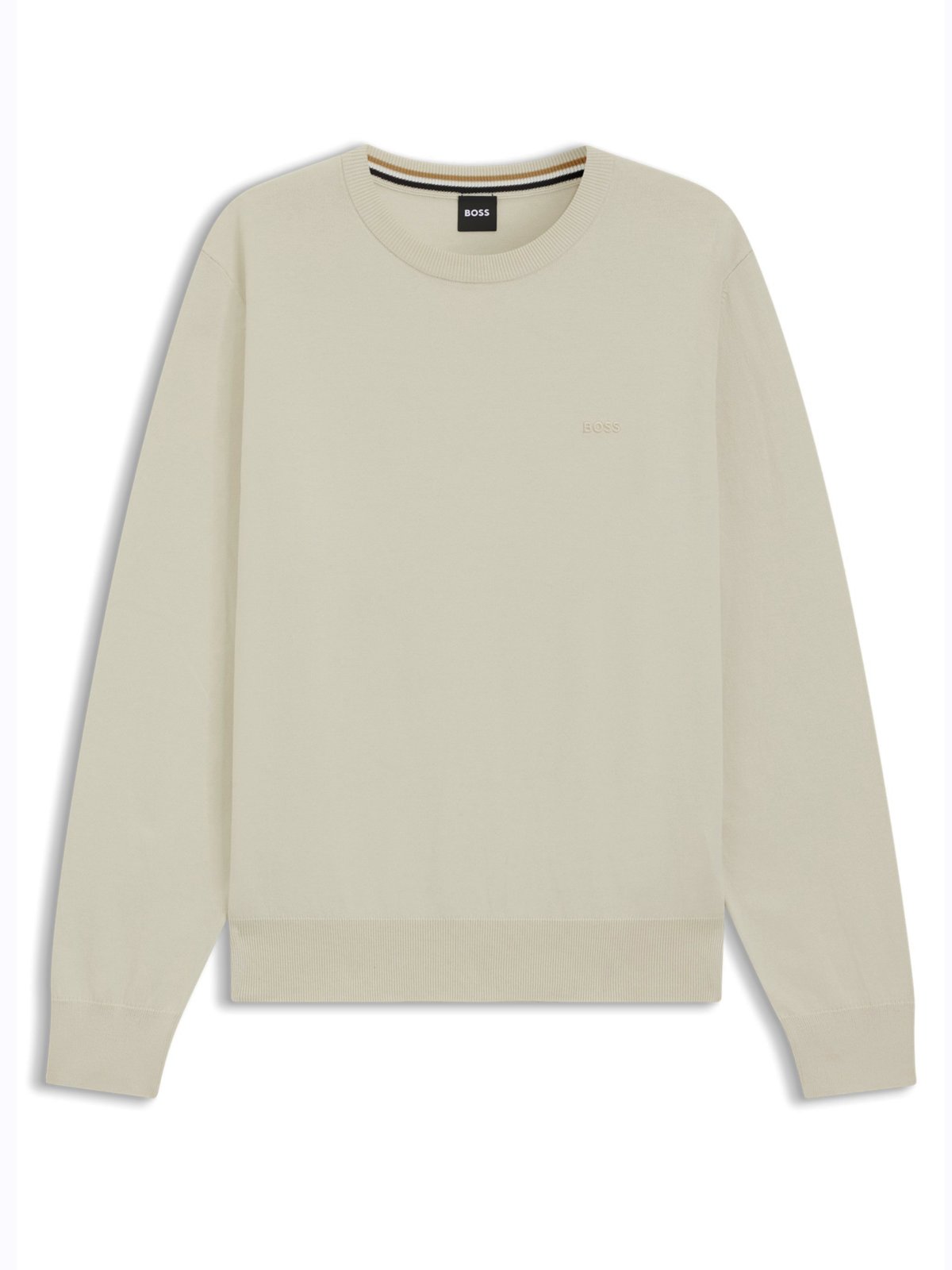 Leichter Pullover aus Baumwolle mit Label-Schriftzug