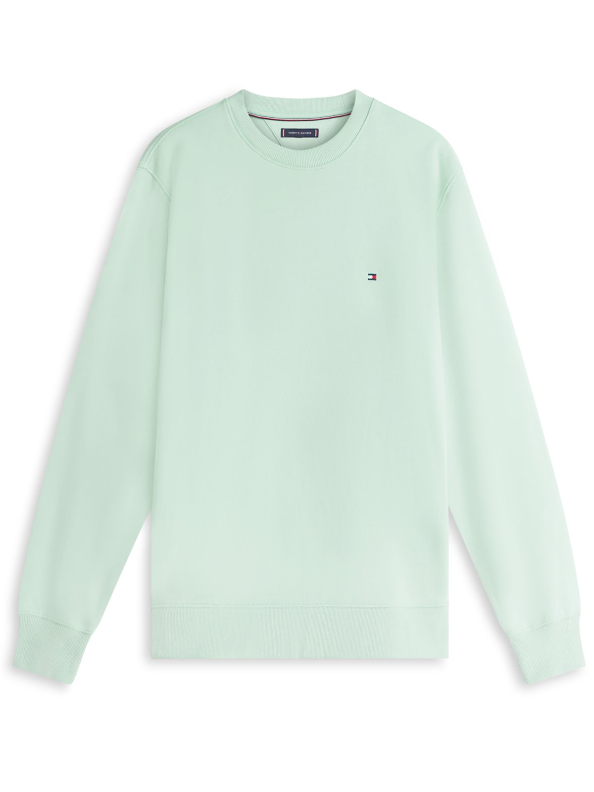 Festes Sweatshirt aus Baumwolle mit kleiner Flag-Stickerei