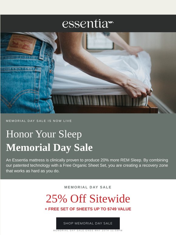 Memorial Day Sale Is Live. 25% Off + Free Gift