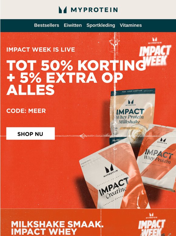 IMPACT WEEK: Tot 50% korting + extra 10% korting 🔥