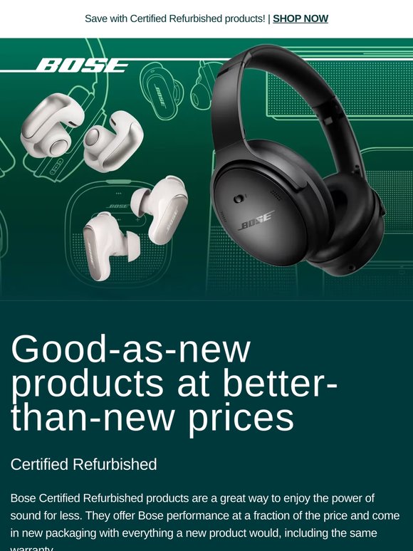 Get amazing Bose sound for less!