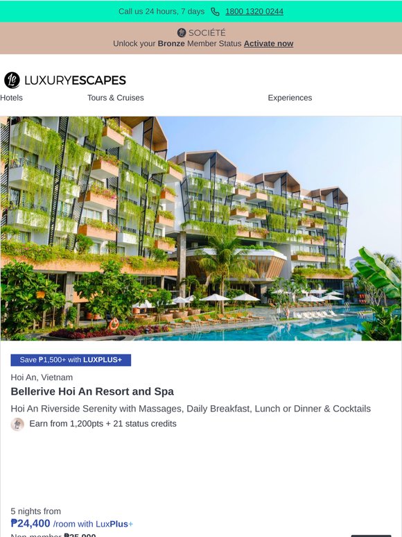 Hoi An Riverside Serenity w. Massages & Daily Dining