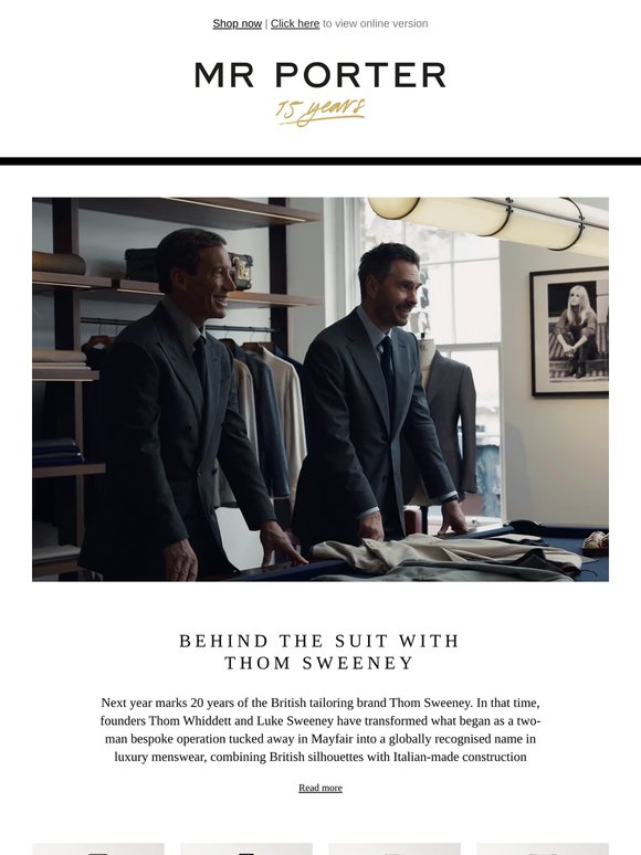 Behind the suit with Thom Sweeney