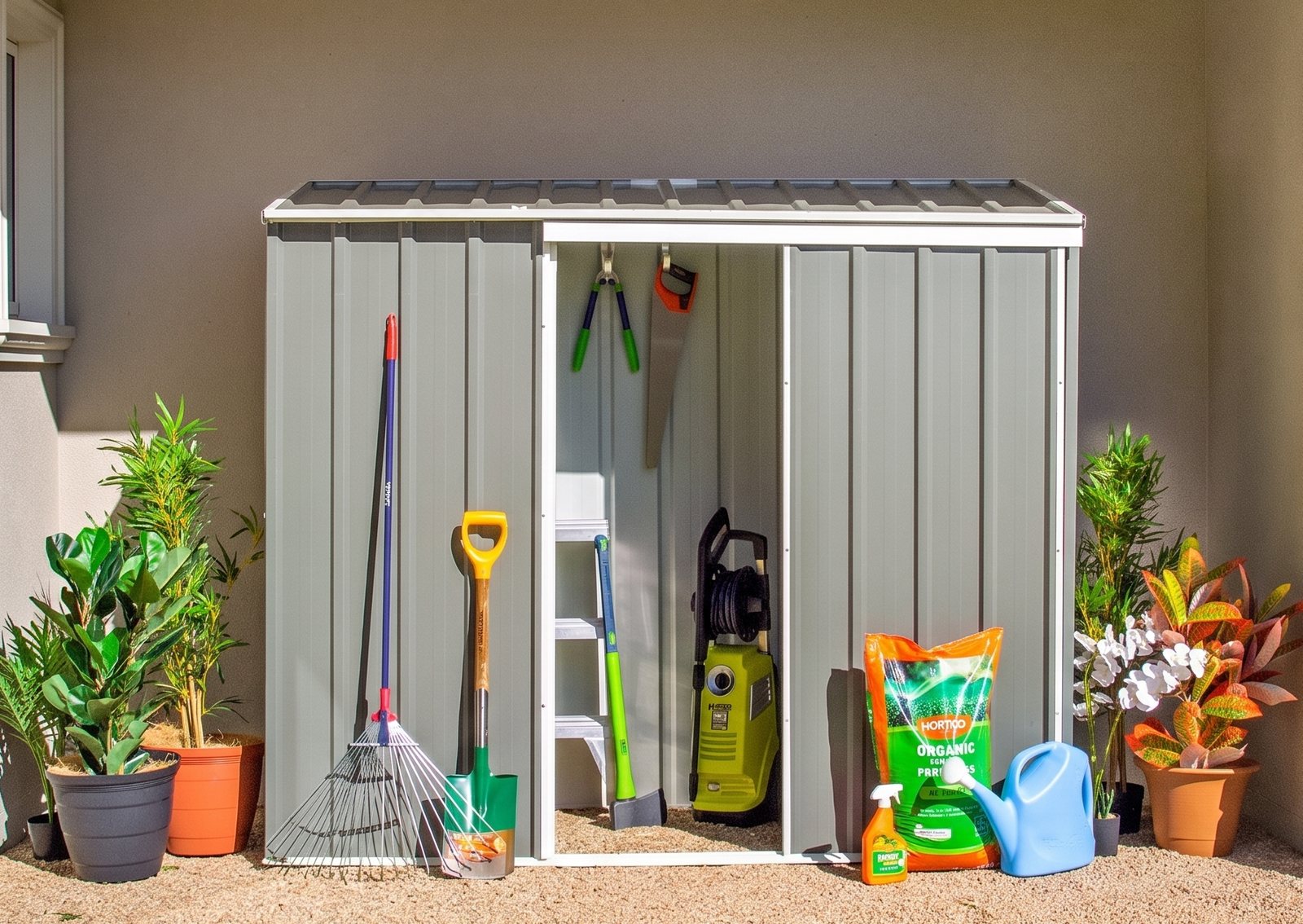 Narrow Slider Shed
