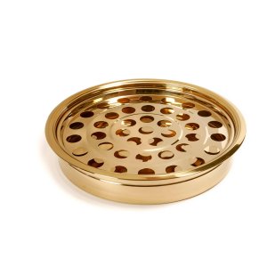 Brass Finish Communion Tray and Disc 12 1/4" x 2 1/4"