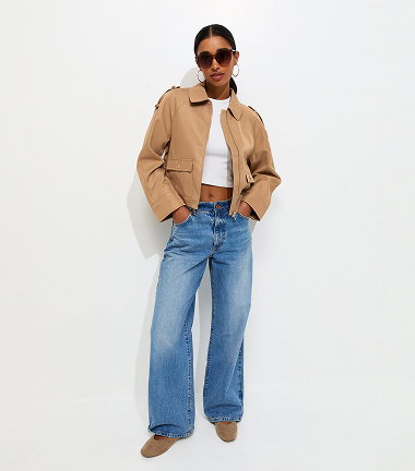 Tan Short Trucker Jacket