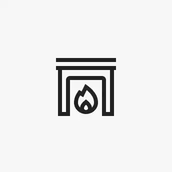 An icon representing the indoor fireplace amenity.