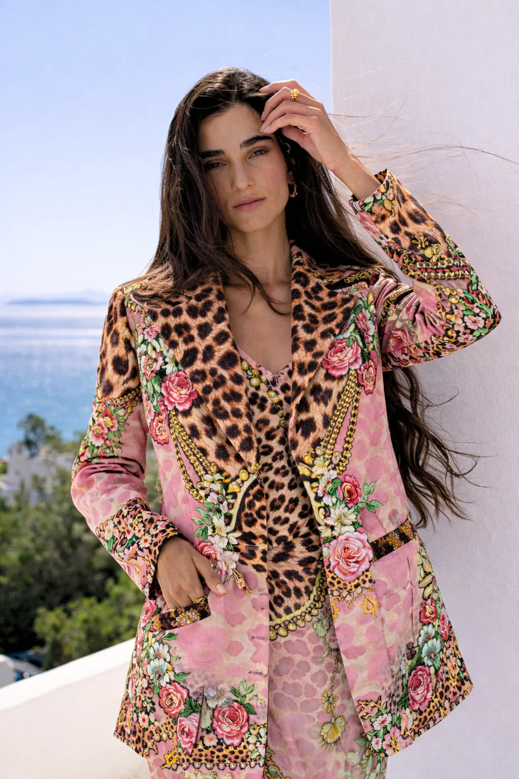 Image of PINK CHEETAH BLAZER