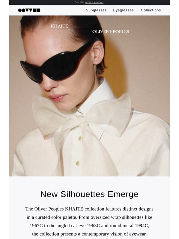 Oliver Peoples KHAITE Collection: New Arrivals