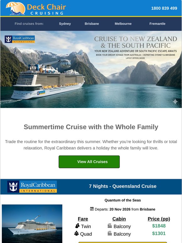 Summertime Cruises with Royal Caribbean