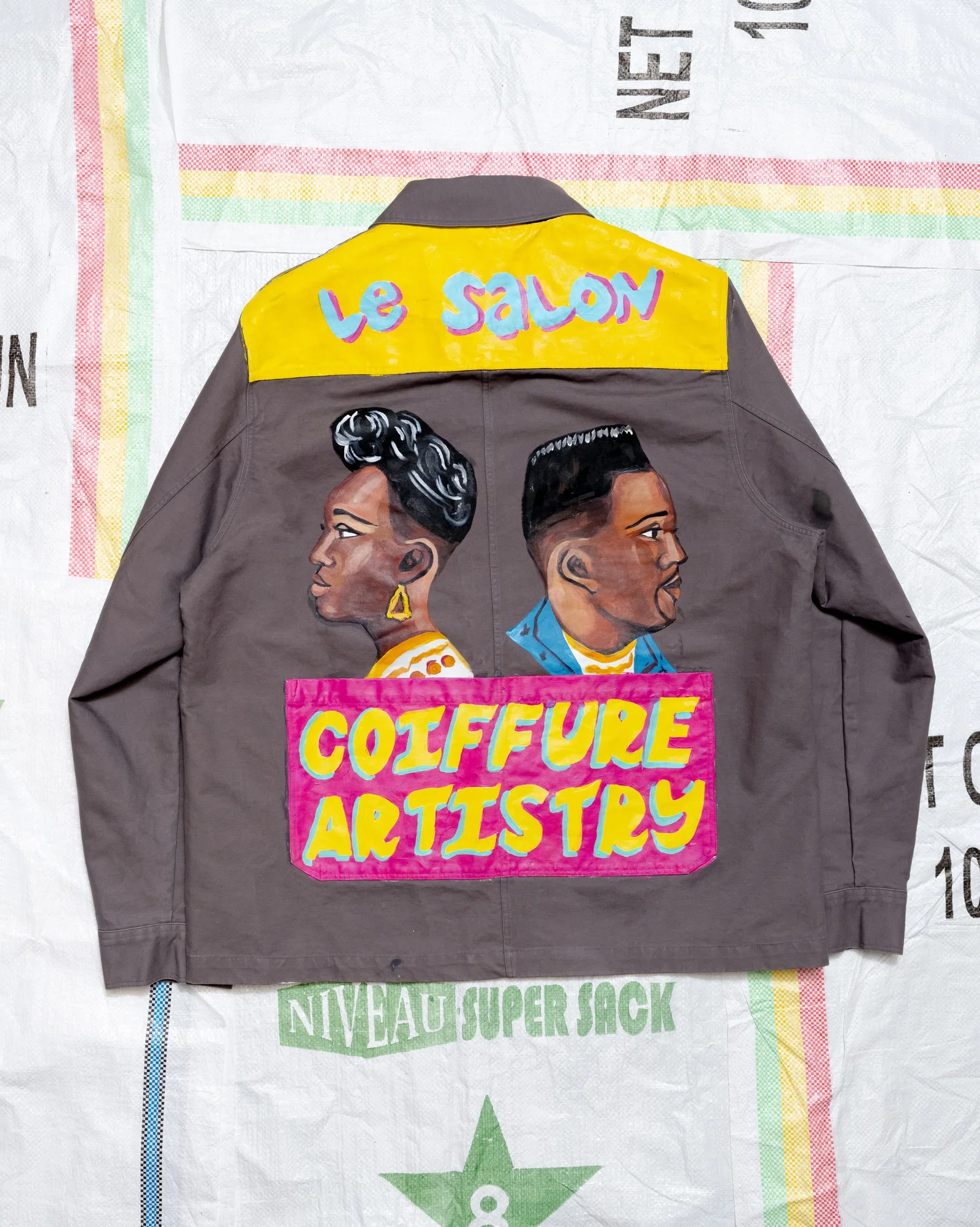 Image of Let Tings Hand Painted Hythe Jacket Braithwaite Grey - Artist 2 Jacket 2
