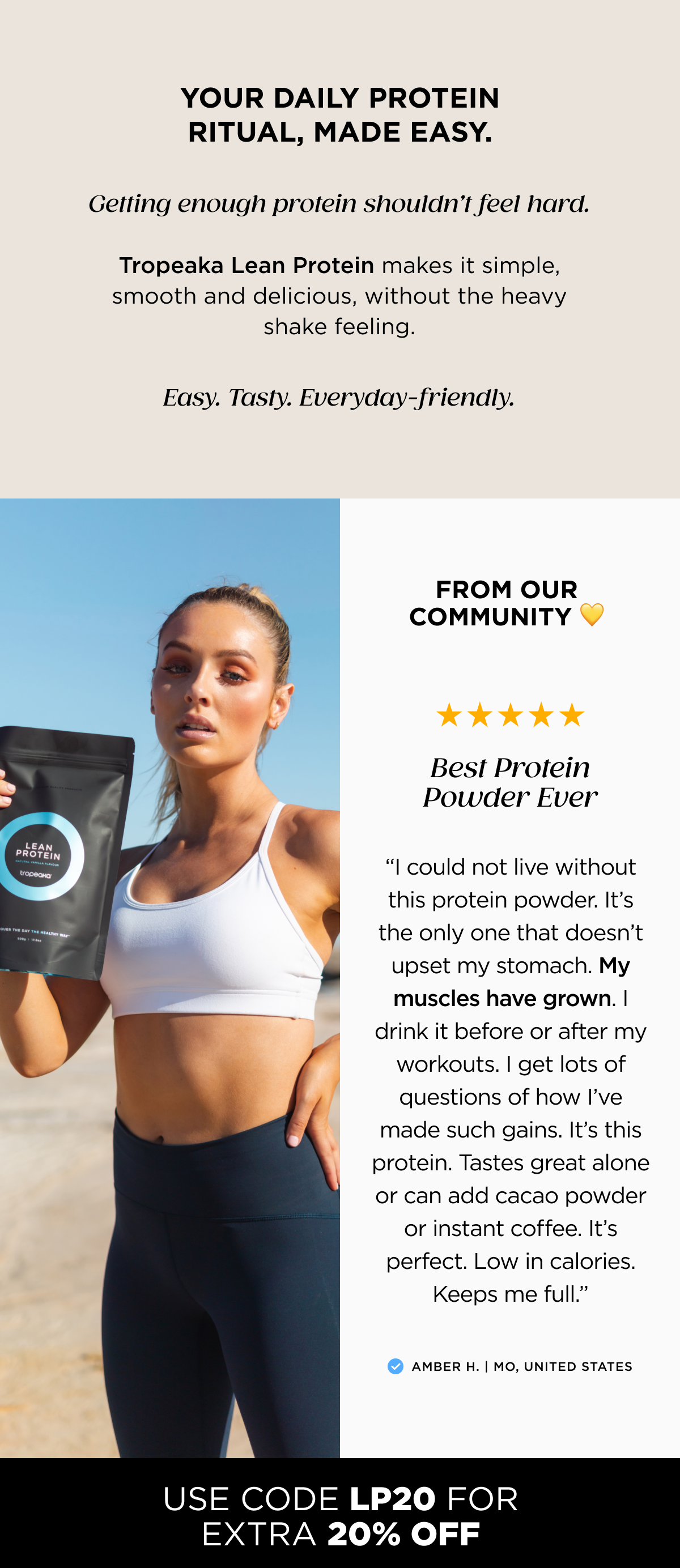 Your daily protein ritual, made easy.