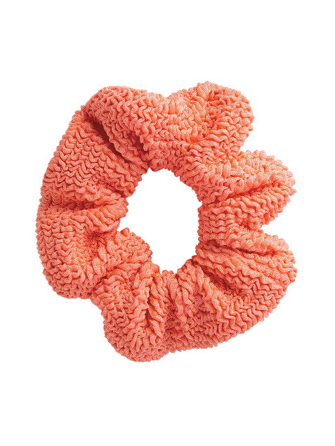 Scrunchie Metallic Coral