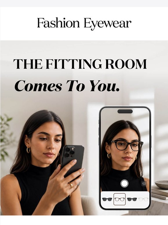 Try on designer frames from home