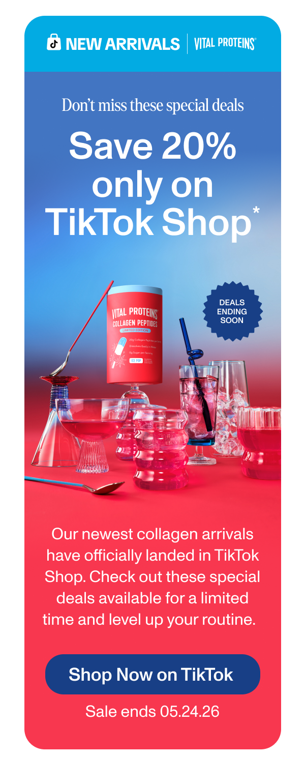 Save 20% only on TikTok Shop*