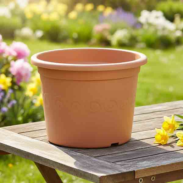 Pflanztopf "Classic", Rund Ø ca. 34 x 25,7 cm - Terrakotta