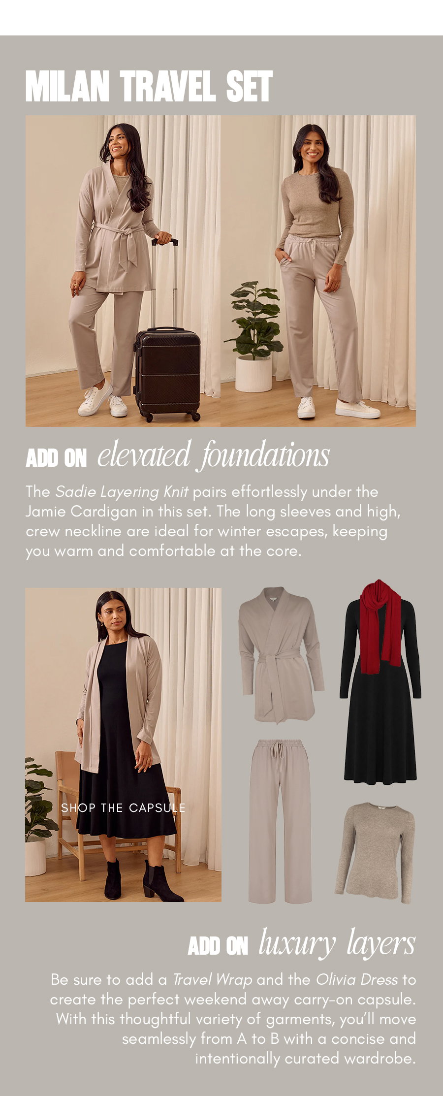 Milan Travel Set - Shop this Capsule!