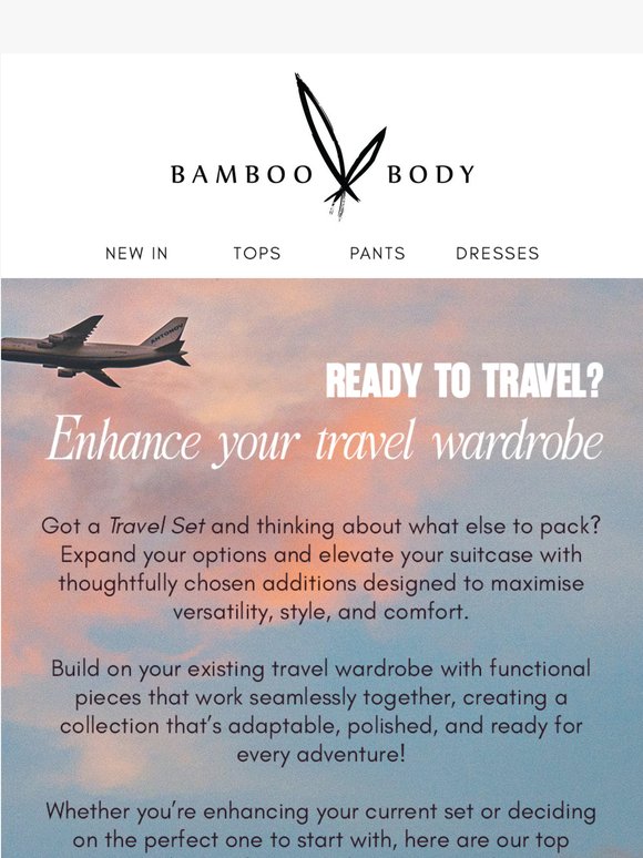 How to build on your Travel Set to maximise versatility 🧳